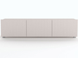 Set mit zwei TV-Lowboard mit Türen 150 cm Kioto Cashmere