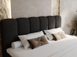 Boxspringbett mit Bettkasten 180x200 Bouclé-Stoff Cloud Schwarz