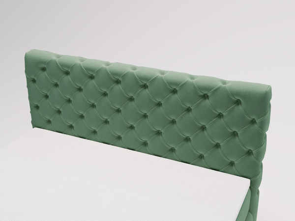 Boxspringbett mit Bettkasten 140x200 Canolo Grün