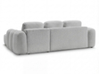 Ecksofa L-Form mit Schlaffunktion und Bettkasten Avelin Rechts Grau