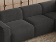 Ecksofa L-Form Rechts Eluno Grau