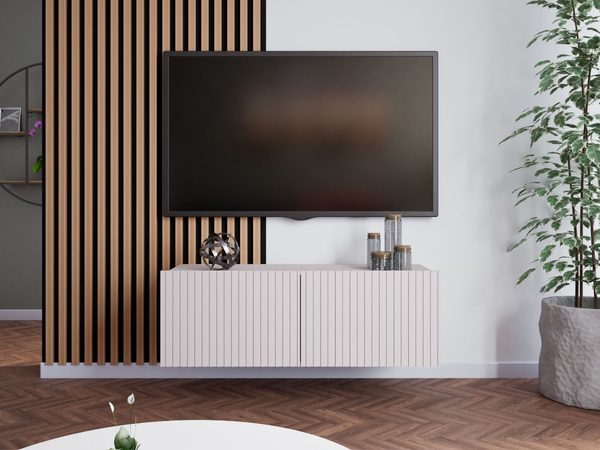 TV-Lowboard mit Türen 100 cm Kioto Cashmere