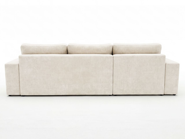 Ecksofa L-Form fürs Wohnzimmer Nesto Links Creme