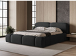 Polsterbett mit Bettkasten und Lattenrost 180x200 Aubi Schwarz