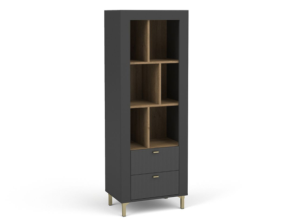 Regal mit Schubladen Messina Schwarz