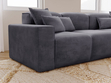 Ecksofa L-Form Rechts Moderne Ecksofa Leni Dunkelgrau