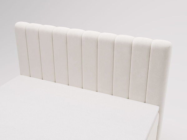 Boxspringbett mit Bettkasten 120x200 Primavera Creme
