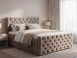 Boxspringbett mit Bettkasten 160x200 Montego Braun