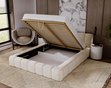 Polsterbett mit Bettkasten und Lattenrost 160x200 Ibiza Grau