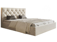 Polsterbett mit Bettkasten und Lattenrost 180x200 Selva Beige
