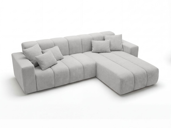 Ecksofa L-Form Rechts Nork Grau