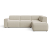 Ecksofa L-Form Rechts Eluno Bouclé-Stoff Beige