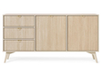 Kommode mit Türen und Schubladen Modena Beige