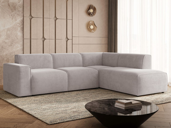 Ecksofa L-Form Rechts Eluno Grau