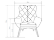 Sessel auf Holzbeinen Deves Caro Beige