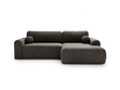 Ecksofa L-Form mit Schlaffunktion und Bettkasten Savana Rechts Grau
