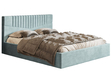 Polsterbett mit Bettkasten und Lattenrost 140x200 Lido Hellblau