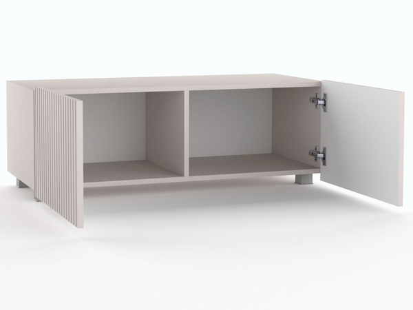 Set mit zwei TV-Lowboard mit Türen 100 cm Kioto Cashmere