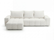 Ecksofa L-Form mit Schlaffunktion und Bettkasten Bresso Creme