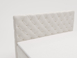 Boxspringbett mit Bettkasten 120x200 Lunaris Creme