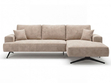 Ecksofa L-Form auf Metallbeinen Leto Rechts Beige