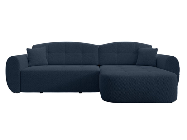 Ecksofa L-Form mit Schlaffunktion und Bettkasten Avessio Dunkelblau