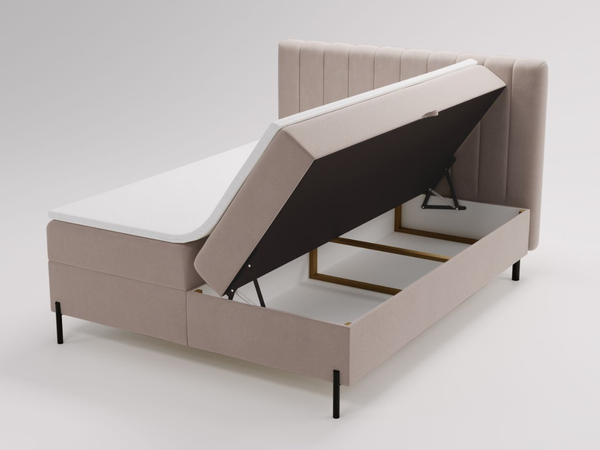 Boxspringbett mit Bettkasten 180x200 Primavera Beige