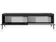 TV-Lowboard mit Türen 187 cm Sorano Schwarz
