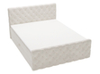 Boxspringbett mit Bettkasten 120x200 Lunaris Creme