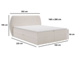 Boxspringbett mit Bettkasten 160x200 Bogota Grün