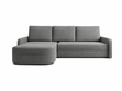 Ecksofa L-Form mit Schlaffunktion und Bettkasten Arvento Grau