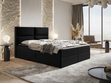 Boxspringbett mit Bettkasten 120x200 Hera Schwarz
