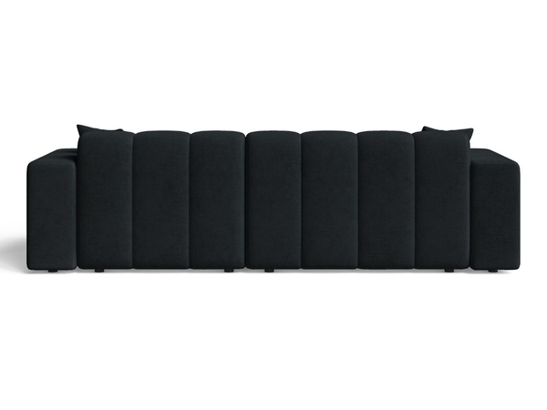 Ecksofa L-Form Rechts Nork Schwarz