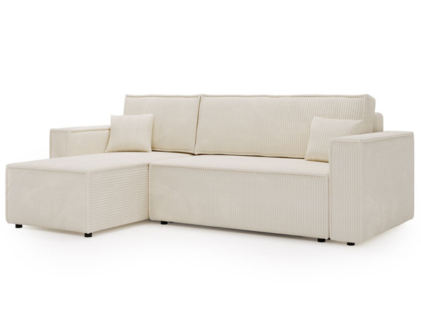 Modernes Ecksofa mit Schlaffunktion und Stauraum Prato L Beige