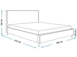Polsterbett mit Lattenrost 160x200 Grenada Creme