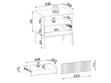 Nachtschrank mit Schublade und Led Deo Schwarz, Eiche Wotan