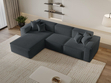 Ecksofa L-Form Links Arizona Dunkelgrau