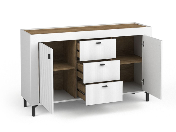 Set für Wohnzimmer Messina Weiß