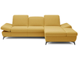 Ecksofa L-Form Rechts mit Schlaffunktion und Bettkasten Hannover Gelb