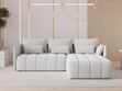 Ecksofa L-Form mit Schlaffunktion und Bettkasten Ardi Grau