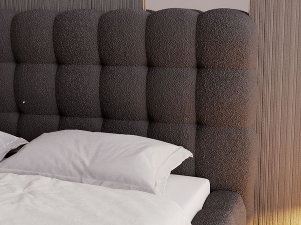 Polsterbett mit Bettkasten und Lattenrost 160x200 Twist Schwarz