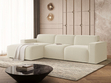 Ecksofa L-Form Links Lavia Bouclé-Stoff Hellbeige
