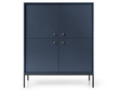 Türkommode mit Schwarz Metallbeinen Amor Marineblau