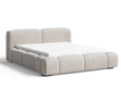 Polsterbett mit Bettkasten und Lattenrost 160x200 Aubi Beige