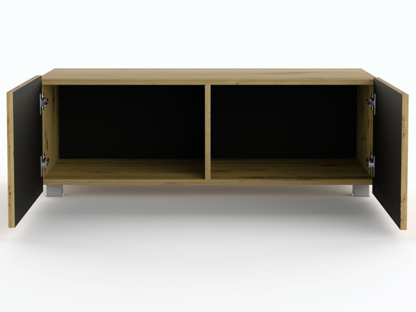 TV-Lowboard mit Türen 100 cm Kioto Artisan Eiche