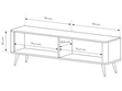 TV-Lowboard mit Türen 160 cm Latina Beige