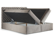 Boxspringbett mit Bettkasten 200x200 Cleo Beige