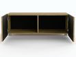 TV-Lowboard mit Türen 100 cm Kioto Artisan Eiche