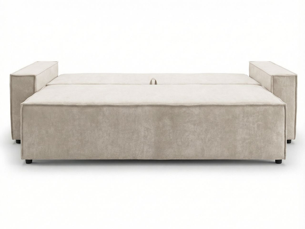 Schlafsofa mit Bettfunktion und Bettkasten Sivra Beige
