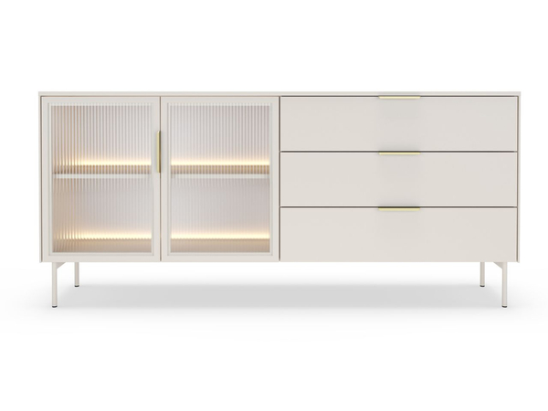 Kommode mit Türen und Schubladen Lumina Kaschmir